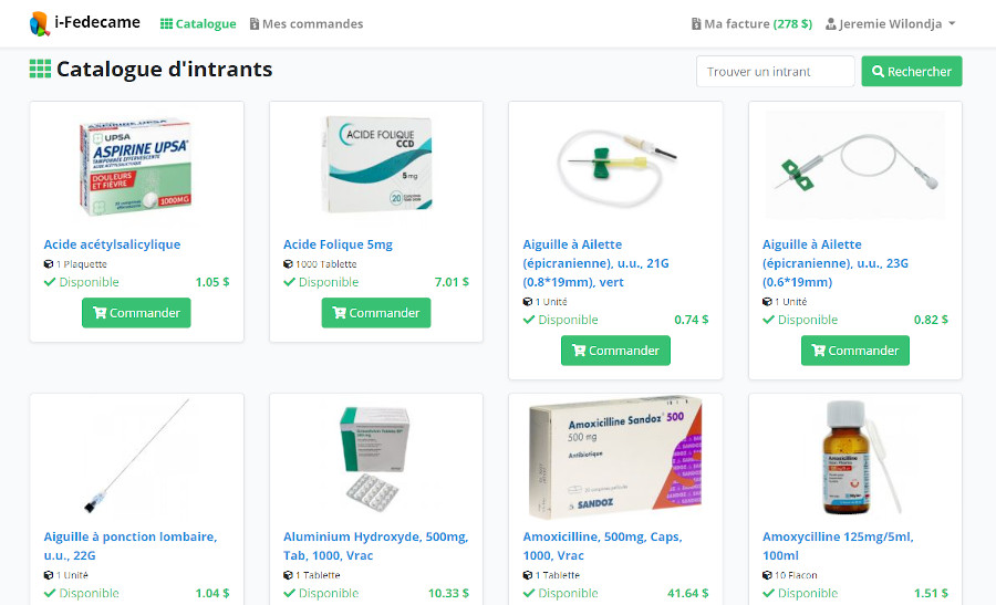 interface client